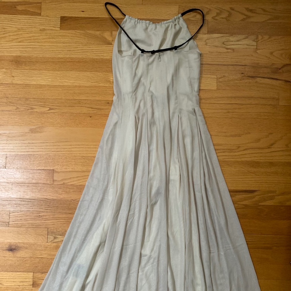 Champagne glitter long dress - Picture 2 of 6